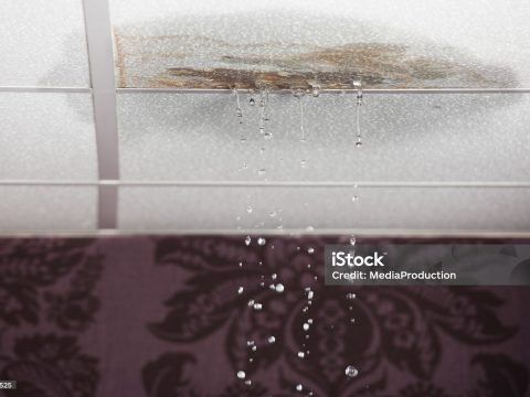 Leaking suspended ceiling